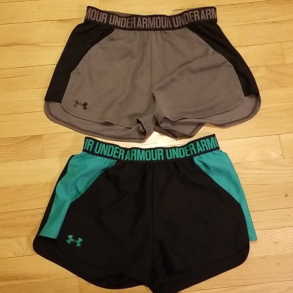2 womens small Under Armour shorts